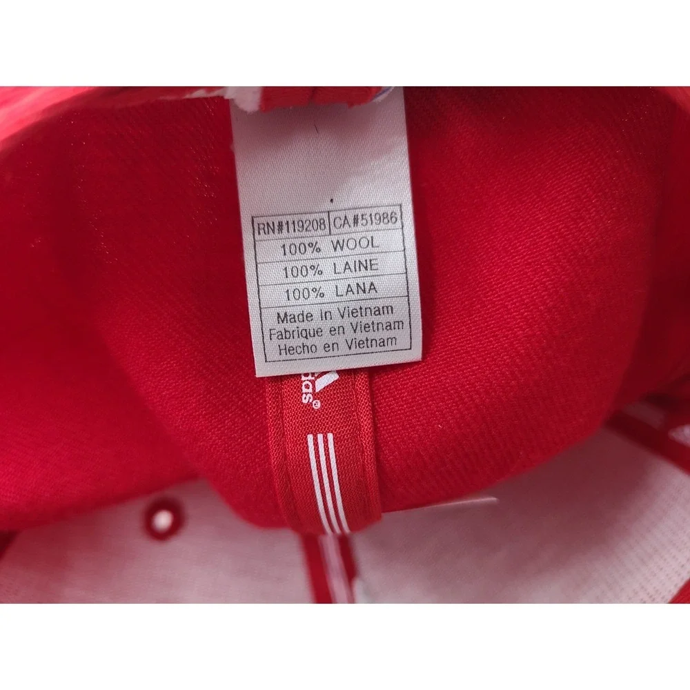 Houston Rockets‎ Adidas Fitted 7 Hat Cap Wool Men Women NBA Basketball Red White